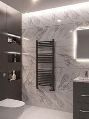 Eastbrook Wingrave 1200 x 500 Straight Multirail Matt Anthracite