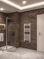 Eastbrook Wingrave 1200 x 500 Straight Multirail Gloss White