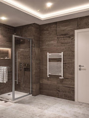 Eastbrook Wingrave 800 x 600 Straight Multirail Gloss White