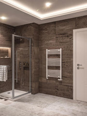 Eastbrook Wingrave 1000 x 600 Straight Multirail Gloss White