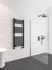 Eastbrook Wingrave 1200 x 500 Straight Multirail Matt Black