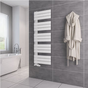 Eastbrook Helmsley 1400 x 500 Towel Rail Matt White