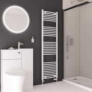 Eastbrook Wingrave Curved Multirail 1800 x 500 Gloss White