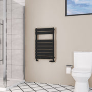 Eastbrook Deddington 800 x 500 Towel Rail Matt Black