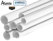 Aumix 15mm X 3Mtr Straight Polybutylene Barrier Pipe (White)