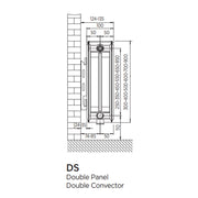 2DS3000 ULTRAHEAT compact4 radiator - 200mm High x 3000mm Wide, Double Panel Double Convector