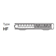 6HF1400 ULTRAHEAT compact4 radiator - 600mm High x 1400mm Wide, Double Panel Single Convector TYPE 21