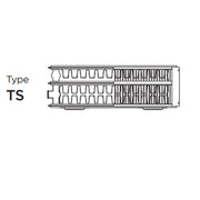 4TS1200 ULTRAHEAT compact4 radiator - 400mm High x 1200mm Wide, Triple Panel Triple Convector Type 33