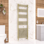 Eastbrook Wendover Straight Multirail 1800 x 600 Brushed Brass