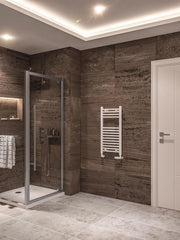 Eastbrook Wingrave 800 x 400 Straight Multirail Gloss White