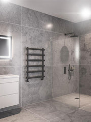 Eastbrook Marlow 850 x 600 Towel Rail Matt Anthracite