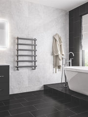 Eastbrook Marlow 850 x 600 Towel Rail Matt Grey