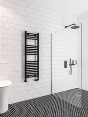 Eastbrook Wingrave 1200 x 400 Straight Multirail Matt Black