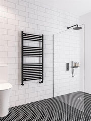 Eastbrook Wingrave 1200 x 600 Straight Multirail Matt Black