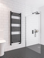 Eastbrook Wingrave 1600 x 600 Straight Multirail Matt Black