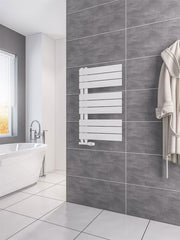 Eastbrook Helmsley 800 x 500 Towel Rail Matt White