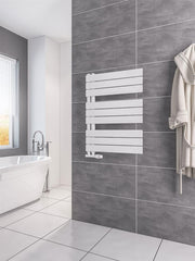 Eastbrook Helmsley 800 x 600 Towel Rail Matt White