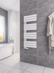 Eastbrook Helmsley 1150 x 500 Towel Rail Matt White