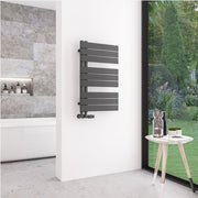 Eastbrook Helmsley 800 x 500 Towel Rail Matt Anthracite