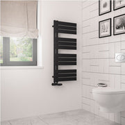 Eastbrook Helmsley 1150 x 500 Towel Rail Matt Black