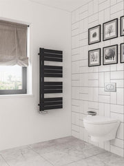 Eastbrook Helmsley 1150 x 500 Towel Rail Matt Black