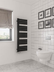 Eastbrook Helmsley 1400 x 500 Towel Rail Matt Black