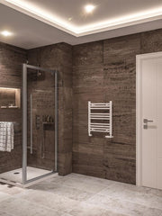 Eastbrook Wingrave 600 x 500 Straight Multirail Gloss White