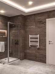Eastbrook Wingrave 600 x 600 Straight Multirail Gloss White