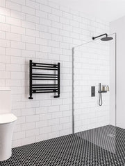 Eastbrook Wingrave 600 x 600 Straight Multirail Matt Black