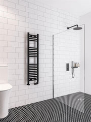 Eastbrook Wingrave 1200 x 300 Straight Multirail Matt Black