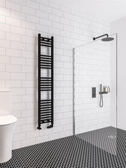 Eastbrook Wingrave 1600 x 300 Straight Multirail Matt Black