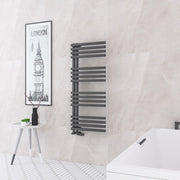 Eastbrook Reinbach 1200 x 500 Towel Rail Matt Anthracite