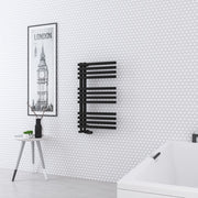 Eastbrook Reinbach 800 x 500 Towel Rail Matt Black