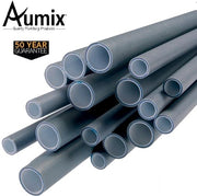 Aumix 28mm X 3Mtr Straight Polybutylene Barrier Pipe (Grey)