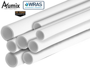 Aumix 28mm X 3Mtr Straight Polybutylene Barrier Pipe (White)