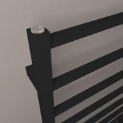 Eastbrook Tuscan Square Tower Rail Straight 1800 x 500 Matt Black