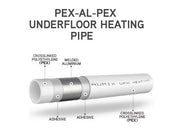 Aumix 16 X 2.0mm Pex-Al-Pex Ufh Pipe 150Mtr