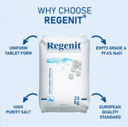 Regenit Water Softener Salt Tablets – 25kg Bags (Minimum 5 Bags) (* Free Delivery within 5 miles, No Delivery in Congestion Area*) £15.50 per bag (Incl. VAT)