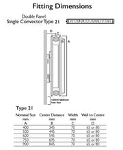 KRAD 500mm High X 600mm Wide, Kompact Double Panel TYPE-21