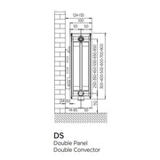 2DS1400 ULTRAHEAT compact4 radiator-200mm High x 1400mm Wide, Double Panel Double Convector