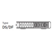 5DF2400 ULTRAHEAT compact4 radiator - 500mm High x 2400mm Wide, Double Panel Double Convector TYPE 22