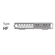 4HF500 ULTRAHEAT compact4 radiator - 400mm High x 500mm Wide, Double Panel Single Convector TYPE 21